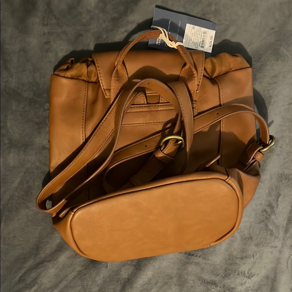 Universal Thread Brown Leather Backpack Purse - N… - image 2